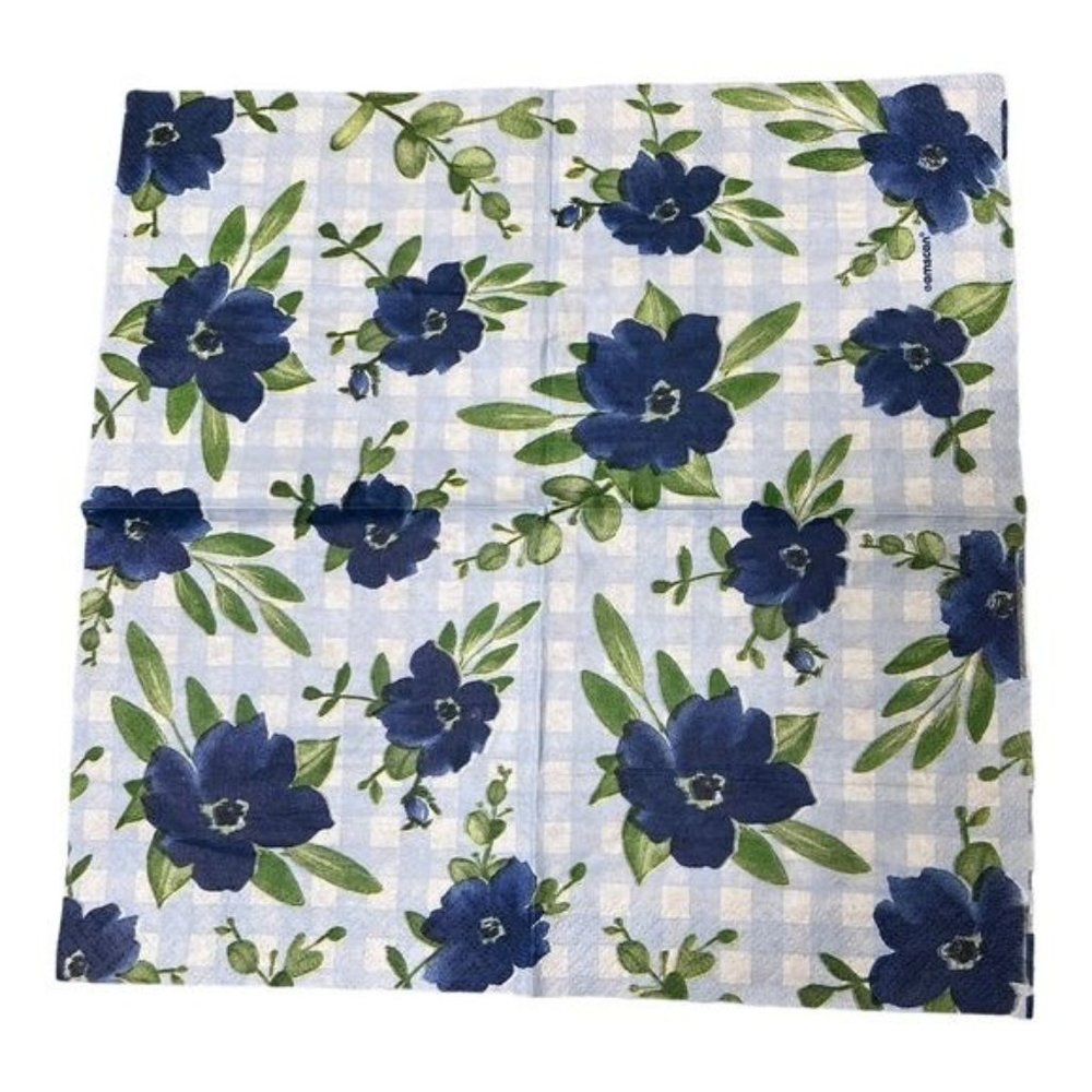 Lot 8 New Paper Napkin Assortment Floral Paris For Decoupage Large 16x13 & 9.5 - Picture 7 of 16